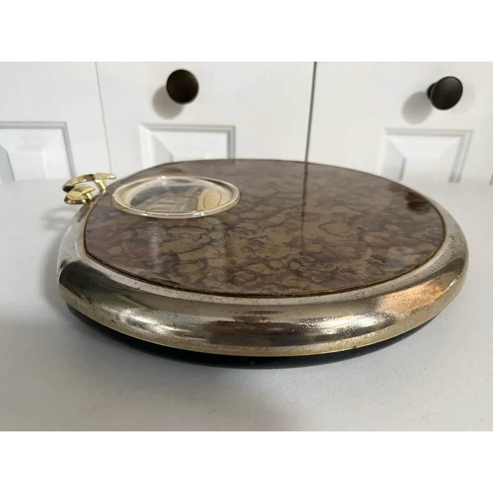 Vintage Hanson Bathroom Floor Scale Royal Copper‎ Marble Design Heavy Duty Steel